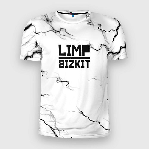 Мужская спорт-футболка Limp bizkit storm black / 3D-принт – фото 1