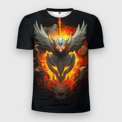 Мужская спорт-футболка Огненный символ орла