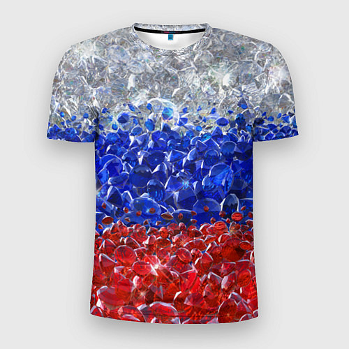 Мужская спорт-футболка Российские драгоценные камни / 3D-принт – фото 1