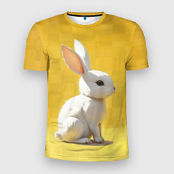 Мужская спорт-футболка Белоснежный кролик
