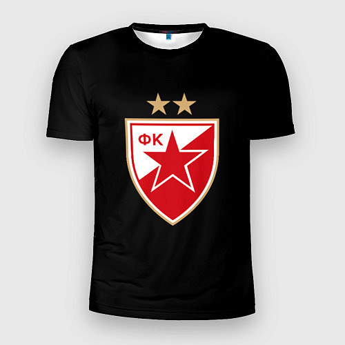 Мужская спорт-футболка Црвена Звезда logo fc / 3D-принт – фото 1