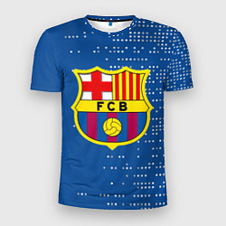 Мужская спорт-футболка Футбольный клуб Барселона - логотип крупный