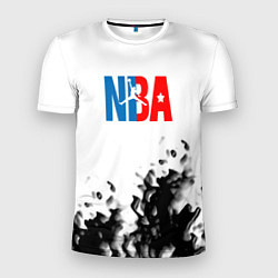 Мужская спорт-футболка Basketball краски