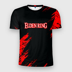 Мужская спорт-футболка Elden ring краски текстура