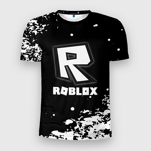 Мужская спорт-футболка Roblox белая краска / 3D-принт – фото 1