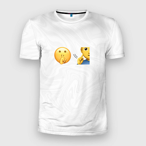 Мужская спорт-футболка Мьюнинг эмодзи / 3D-принт – фото 1