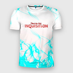 Мужская спорт-футболка Dragon age flame