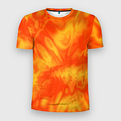 Футболка спортивная мужская Солнечный огонь абстракция, цвет: 3D-принт