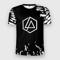 Мужская спорт-футболка Linkin park краски текстура рок