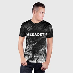 Футболка спортивная мужская Megadeth black graphite, цвет: 3D-принт — фото 2