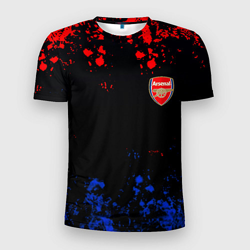 Мужская спорт-футболка Арсенал Лондон краски / 3D-принт – фото 1