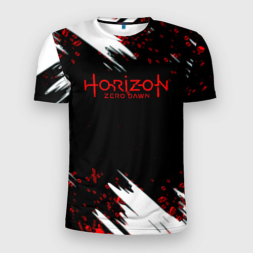 Мужская спорт-футболка Horizon zero dawn краски / 3D-принт – фото 1