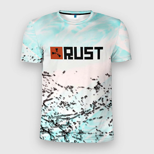 Мужская спорт-футболка Rust game текстура / 3D-принт – фото 1