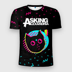 Мужская спорт-футболка Asking Alexandria - rock star cat