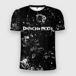 Футболка спортивная мужская Depeche Mode black ice, цвет: 3D-принт