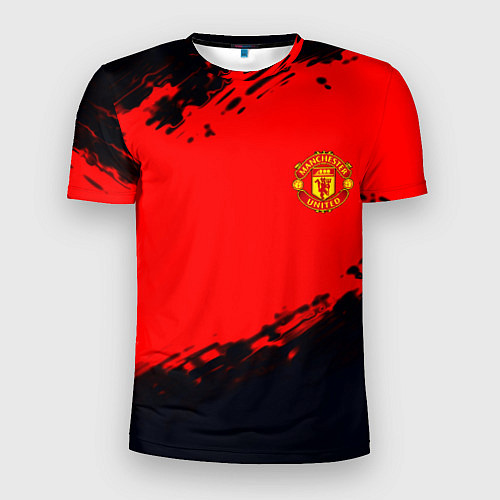 Мужская спорт-футболка Manchester United colors sport / 3D-принт – фото 1