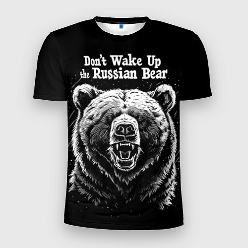 Мужская спорт-футболка Dont wake up the russian bear / 3D-принт – фото 1