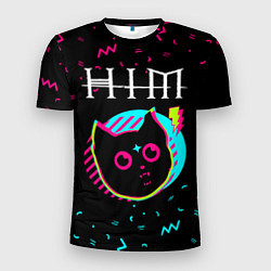 Футболка спортивная мужская HIM - rock star cat, цвет: 3D-принт