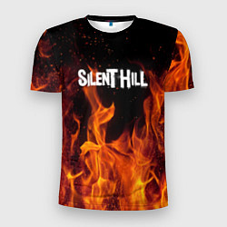 Мужская спорт-футболка Silent hill огонь