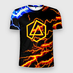 Мужская спорт-футболка Linkin park storm inside steel