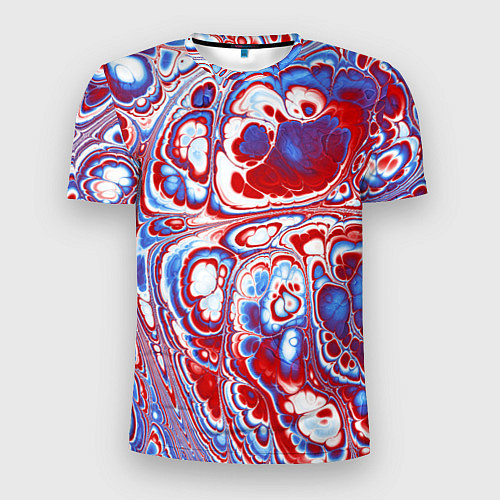 Мужская спорт-футболка Абстрактный разноцветный паттерн / 3D-принт – фото 1