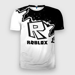 Мужская спорт-футболка Roblox краски белые
