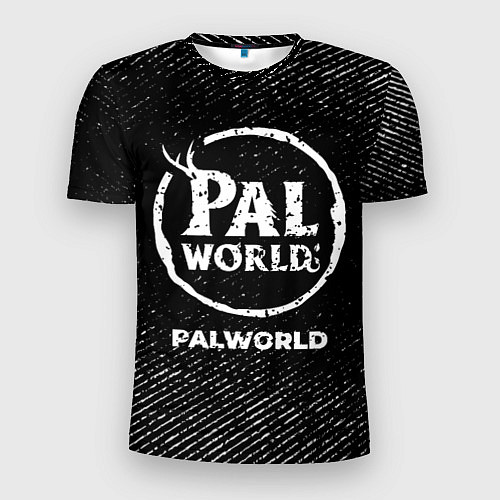 Мужская спорт-футболка Palworld с потертостями на темном фоне / 3D-принт – фото 1