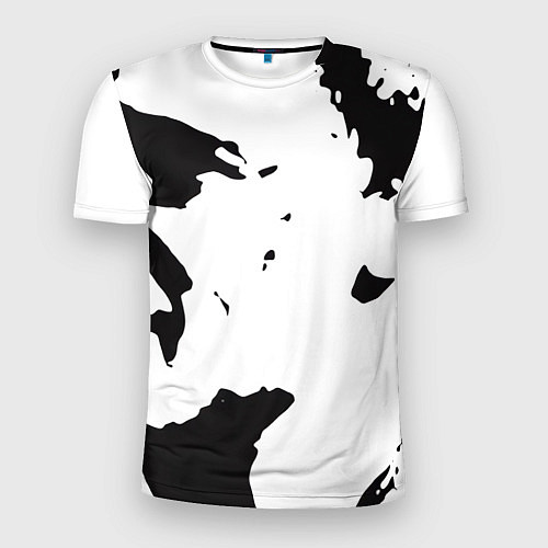 Мужская спорт-футболка Черный силуэт Брэд Питт / 3D-принт – фото 1