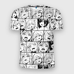 Футболка спортивная мужская Ahegao pattern, цвет: 3D-принт