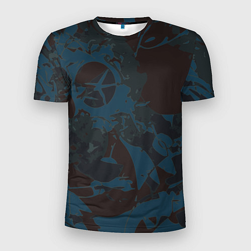 Мужская спорт-футболка Абстрактный камуфляж / 3D-принт – фото 1