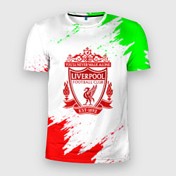 Мужская спорт-футболка Liverpool краски спорт
