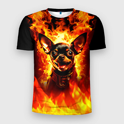 Мужская спорт-футболка Адский Пёс / 3D-принт – фото 1
