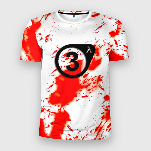 Мужская спорт-футболка Half life краски текстура брызги / 3D-принт – фото 1