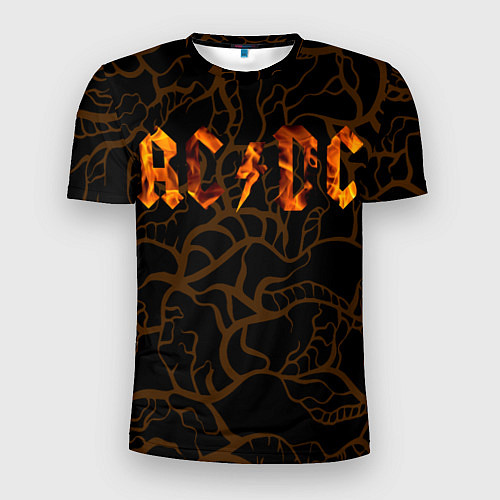 Мужская спорт-футболка Acdc back абстракция / 3D-принт – фото 1