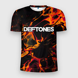 Мужская спорт-футболка Deftones red lava