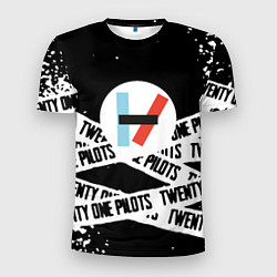 Футболка спортивная мужская Twenty one pilots stripes steel, цвет: 3D-принт