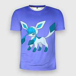 Футболка спортивная мужская Glaceon Pokemon, цвет: 3D-принт