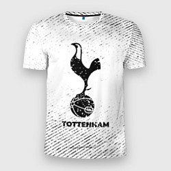 Футболка спортивная мужская Tottenham с потертостями на светлом фоне, цвет: 3D-принт
