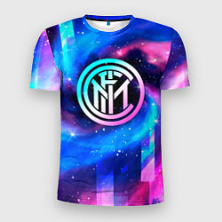 Мужская спорт-футболка Inter неоновый космос