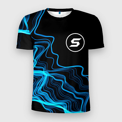 Мужская спорт-футболка Skillet sound wave / 3D-принт – фото 1