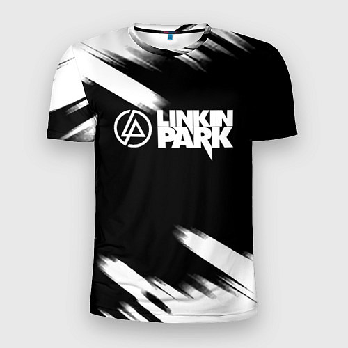 Мужская спорт-футболка Linkin park рок бенд краски / 3D-принт – фото 1