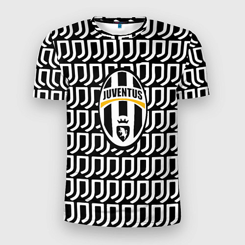 Мужская спорт-футболка Juventus pattern fc / 3D-принт – фото 1
