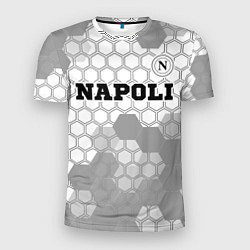 Футболка спортивная мужская Napoli sport на светлом фоне посередине, цвет: 3D-принт