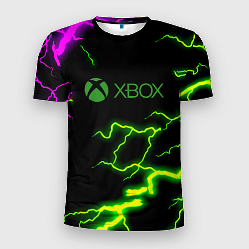 Мужская спорт-футболка Xbox storm молнии / 3D-принт – фото 1