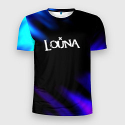 Мужская спорт-футболка Louna neon bend