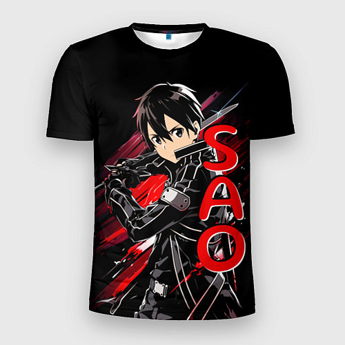 Мужская спорт-футболка Кирито - Sword Art Online / 3D-принт – фото 1
