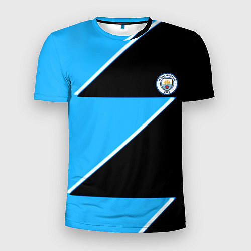 Мужская спорт-футболка Manchester City geometry sport / 3D-принт – фото 1