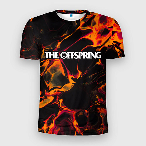 Мужская спорт-футболка The Offspring red lava / 3D-принт – фото 1