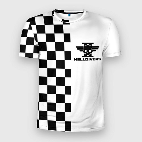 Мужская спорт-футболка Helldivers 2: Chess Logo / 3D-принт – фото 1