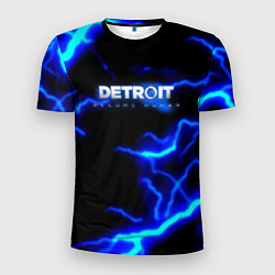 Футболка спортивная мужская Detroit become human storm, цвет: 3D-принт